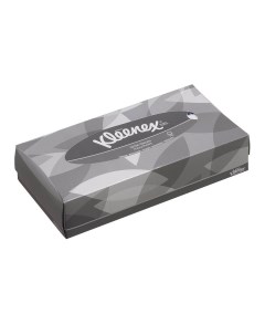 Бумажные салфетки для лица Kleenex серая коробка 18 6 х 21 6 см 100 шт Kimberly-clark