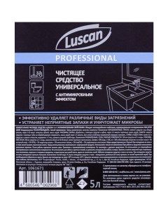 Чистящее средство универсальное Professional антимикробное жидкость 5л 4шт Luscan
