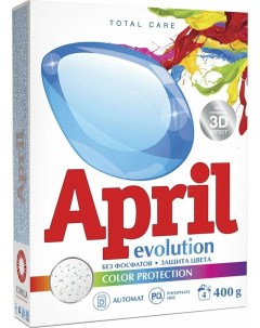 Стиральный порошок автомат Color protection 400 г April evolution