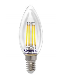 Лампа светодиодная E14 8W 2700K Свеча арт 650968 10 шт General