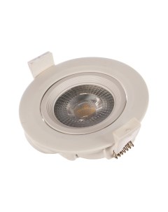 Светодиодный светильник ЭРА KL LED 22A 5 3K WH круглый поворотн LED SMD 5W 3000K белый Б Виенто