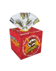 Салфетки бумажные выдергушки Pringles с рисунком 3 х сл 56 шт World cart
