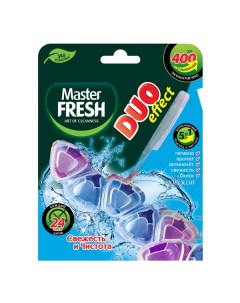 Блок для унитаза Duo Effect 400 океан 1 шт Master fresh