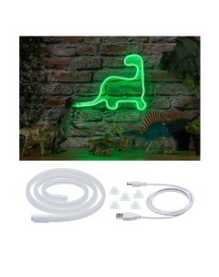 Лента светодиодная Neon Colorflex 1м 4 5Вт 10лм 5В Зеленый Белый USB 70563 Paulmann