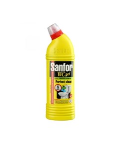 Чистящий средство Лимонная свежесть гель для ванной комнаты 750 г Sanfor
