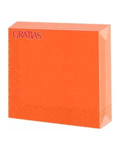 Бумажные салфетки Апельсиновые оранжевые 20 шт Gratias