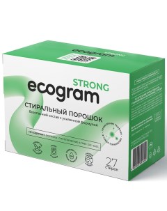 Порошок стиральный Strong экологичный 900 г Ecogram