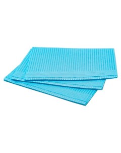Салфетки бумажные непромокаемые 33х45 см голубой 500 шт упк Чистовье