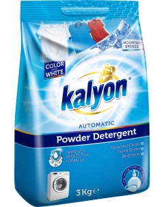 Стиральный порошок автомат для белого и цветного белья Горный Бриз 3 кг Kalyon