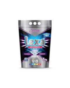 Стиральный порошок LEXA универсальный пакет 3 3 кг Nobrand