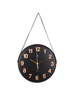 Часы из металла с ремешком 27 см черный Классика Рубин