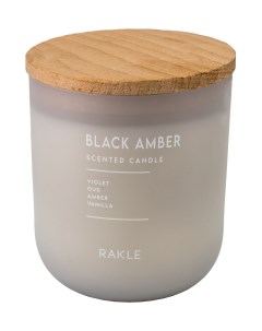 Ароматическая свеча Black Amber Candle 300 гр Rakle