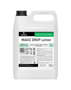 PRO BRITE Средство для мытья посуды Magic Drop Lemon с ароматом лимона 5 л Pro-brite
