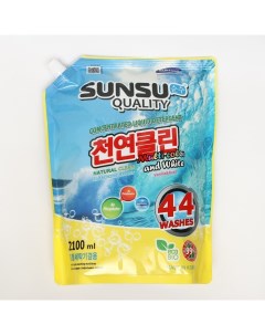 SUNSU Q Гель для стирки SUNSU Q для цветного и белого белья 2 1 л Sunsu quality