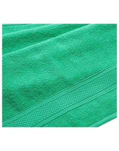 Полотенце махровое с бордюром зеленое 50х90 Текс-дизайн