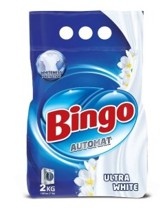 Стиральный порошок MATIC ECO ULTRA WHITE 2кг Bingo