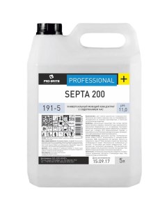 Средство дезинфицирующее Septa 200 5 литров щелочное низкопенное концентрат Pro-brite