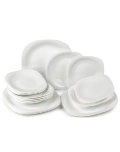 Набор столовой посуды Carine белый 18 предметов Luminarc