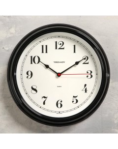 Часы настенные серия Классика плавный ход d 31 см черные Troyka