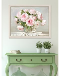 Картина для интерьера Розы в хрустальной вазочке 50х65 см GRAF 21080 4 Графис