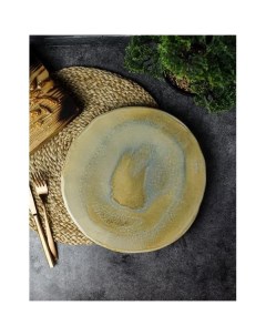 Тарелка десертная Stoneware Pearl 28 5 см каменная керамика Porland