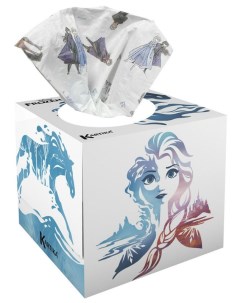 Салфетки бумажные выдергушки Frozen с рисунком Ледяной Конь 3 слоя 56 шт World cart