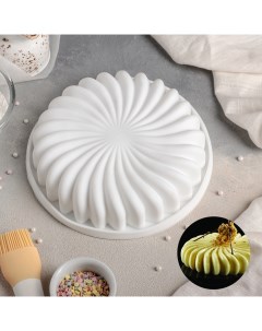 Форма для муссовых десертов и выпечки Нежная сладость 20x4 5 см цвет белый Доляна