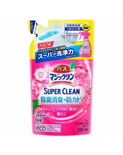 Пенящееся моющее средство КAO Magiclean Super Clean для ванной с ароматом розы 330 мл Kao
