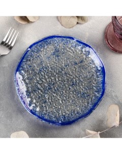 Тарелка десертная Голубой бриллиант d 19 5 см Magistro