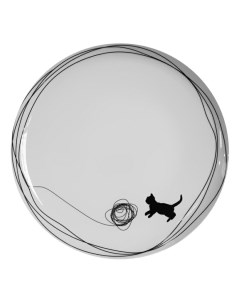 Тарелка мелкая Tom Кошка с клубком 26 см Thun