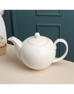 Заварочный чайник Barista 1 6 л белый фарфор Quinsberry