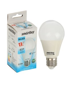 Лампа cветодиодная Smartbuy E27 A60 13 Вт 4000 К дневной белый свет Nobrand
