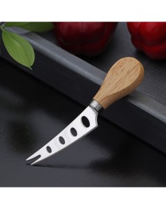 Нож для сыра Ломоть ручка из гевеи 13 9x3 см Доляна