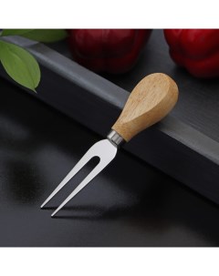Нож для сыра Ломоть ручка из гевеи 12 9x3 см Доляна