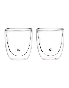 Набор стаканов с двойными стенками 2шт боросиликатное стекло 310мл MC 6486 Mercuryhaus