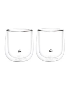 Набор стаканов с двойными стенками 2шт боросиликатное стекло 250мл MC 6485 Mercuryhaus