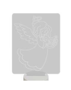 Ночник детский светильник настольный Ангел 3D светодиодный на батарейках Magic lady
