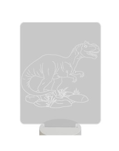 Ночник детский светильник настольный Динозаврик 3D светодиодный на батарейках Magic lady