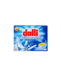 Средство для мытья посуды в посудомоечной машине Brillanz в таблетках 40 штук Dalli