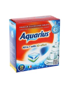 Таблетки для посудомоечных машин All in1 28 шт Aquarius