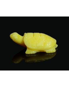 Фигурка декоративная Черепаха из прессованного янтаря 7 см T&z_mineral