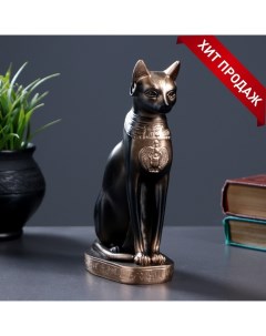 Фигура Кошка египетская бронза 11х20х7см Хорошие сувениры