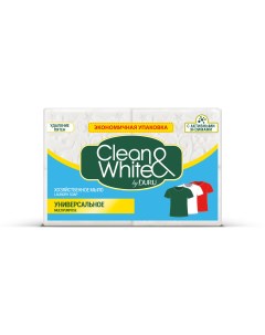 Хозяйственное мыло Clean White для всех типов стирки 120 г х 4 шт Duru