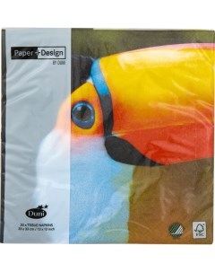 Салфетки Toucan трехслойные 33 33см 20шт Duni