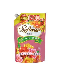 Антибактериальный кондиционер ополаскиватель Softener floral МУ 1200мл Nihon detergent