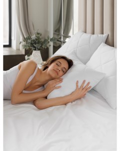 Подушка Soft comfort стеганая 50 х 70 см полиэстер белая Guten morgen