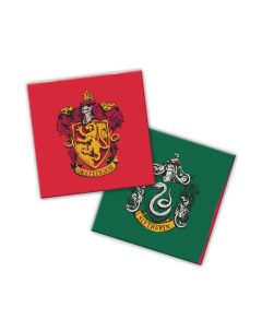 Бумажные салфетки для праздника Гарри Поттер гербы 20 шт Nd play