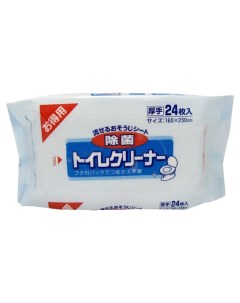 Салфетки Showa siko toilet cleaner влажные для очищения унитаза 160 250 мм 24 шт Showa shiko