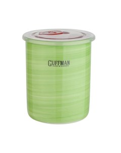 Банка для продуктов Ceramics 0 6л цвет зеленый Guffman