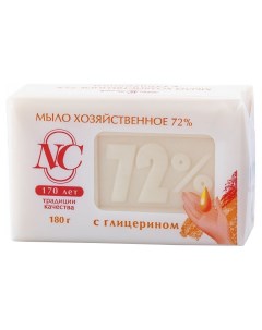 Хозяйственное мыло с глицерином 72 180 г Невская косметика